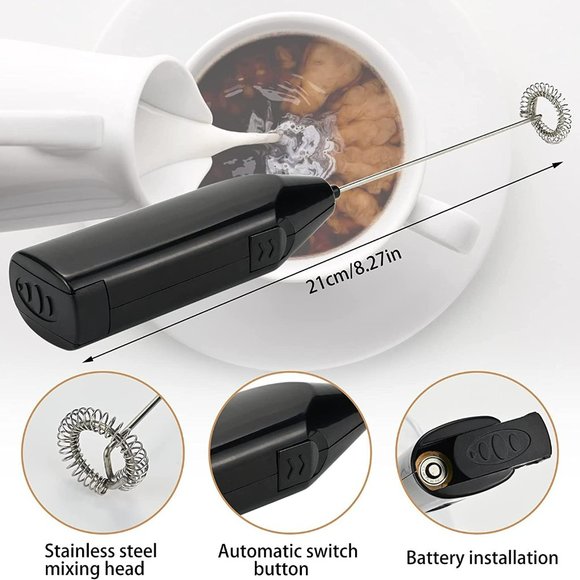 Milk Frother Handheld for Coffee Mixer Electric Matcha Foam Mini Machine Coffee - Picture 8 of 9